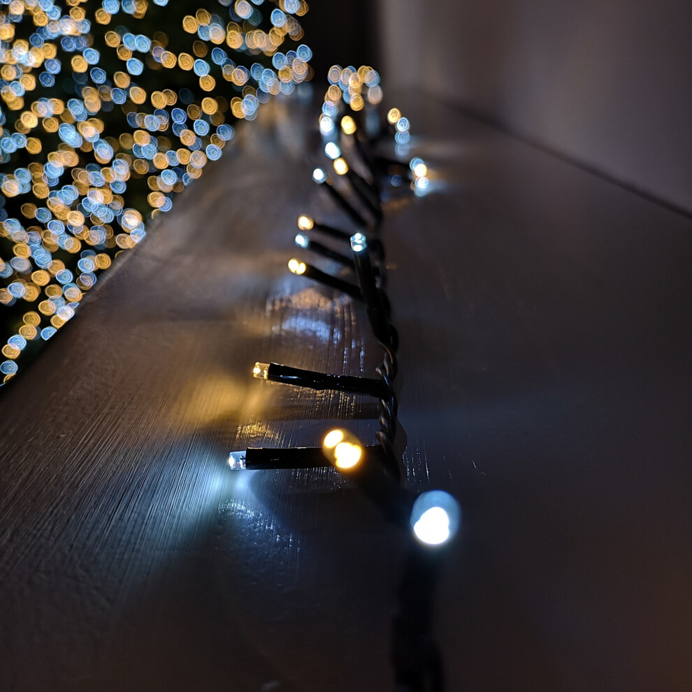 Samuel Alexander 2000 Led 50M Indoor Outdoor Christmas Multi Function Mains Operated String Lights With Timer In Cool & Warm White