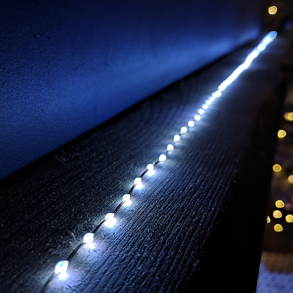 Rackhams White 6.4M Compact Microbrights Christmas Lights With 400 Leds In - Image 4