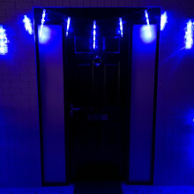 6.9m White to Blue LED Colour Changing Icicle Lights Christmas Decoration