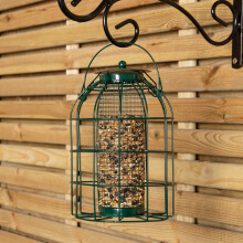 Samuel Alexander Metal Hanging Bird Nut Feeder with Squirrel Guard