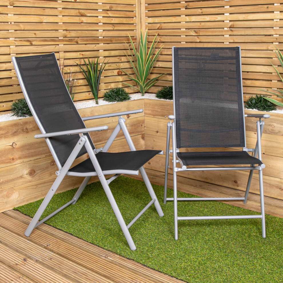 Foldable Outdoor Patio Dining Armchair - Image 4
