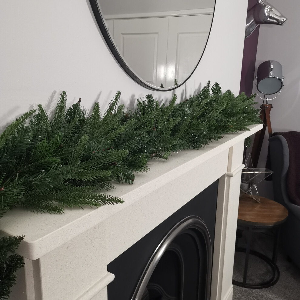 Samuel Alexander Premier 1.8M Festive Norfolk Pine Christmas Garland Pe/Pvc Tips