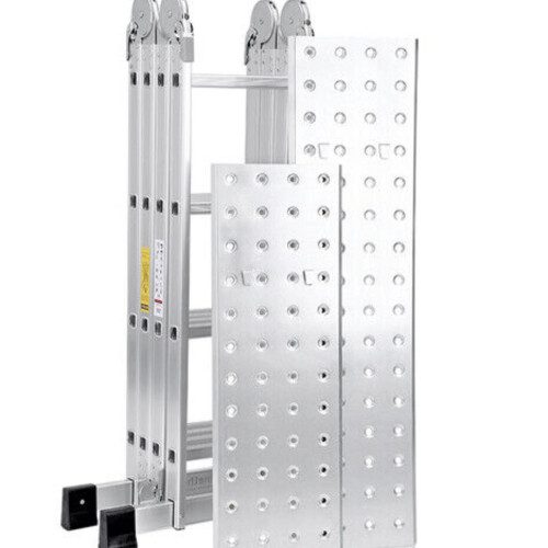 Samuel Alexander 4.6m Large Lightweight Aluminium Folding Multi-position Work Platform Ladder