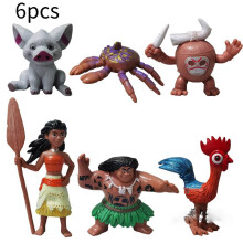 (Style B) Figurine Moana 10pcs Anime Statuary Cake Ornament Christmas Garnish Gifts Toys