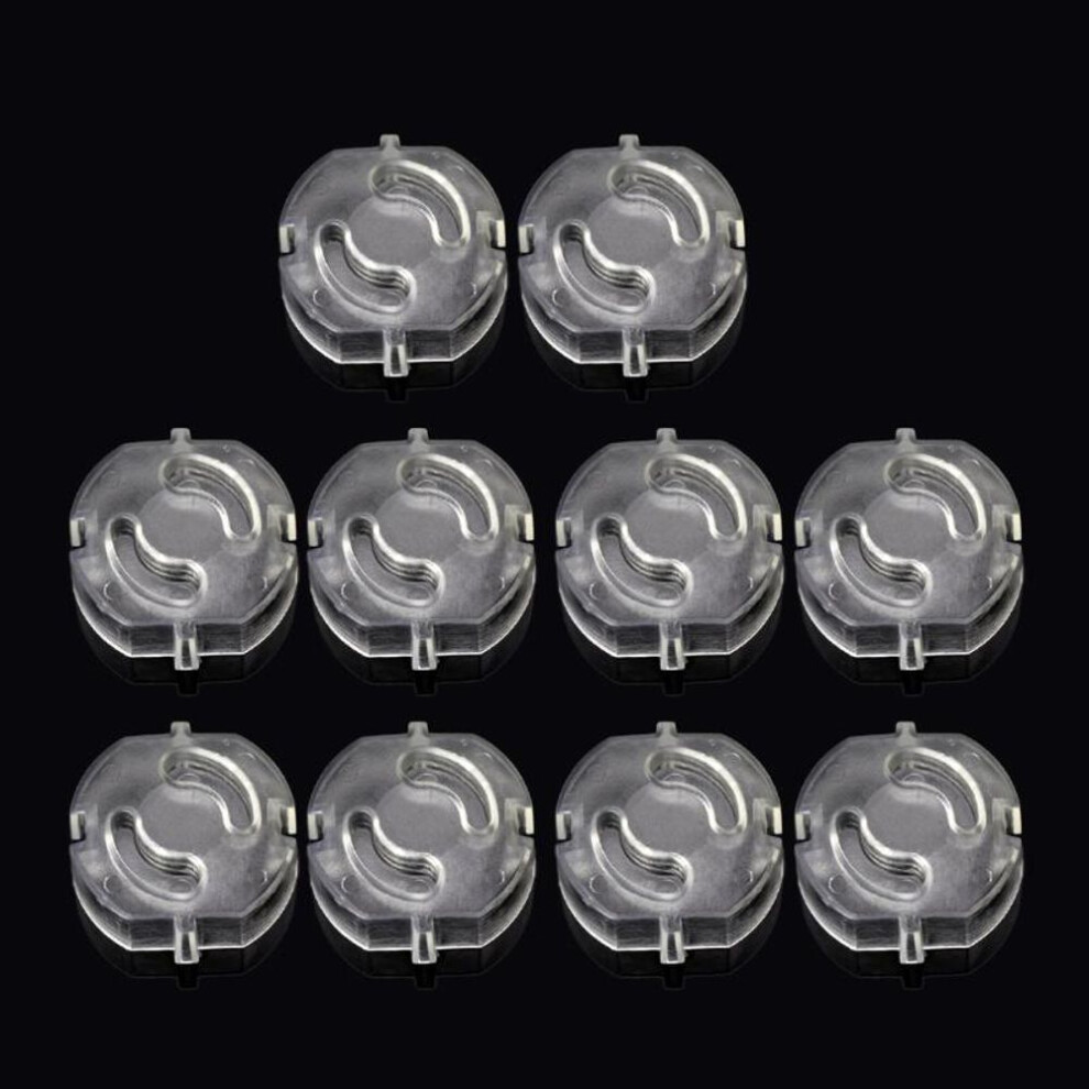 10pcs Eu Kids Safety Electrical Outlet Cover Baby Protection Anti Electric Shock