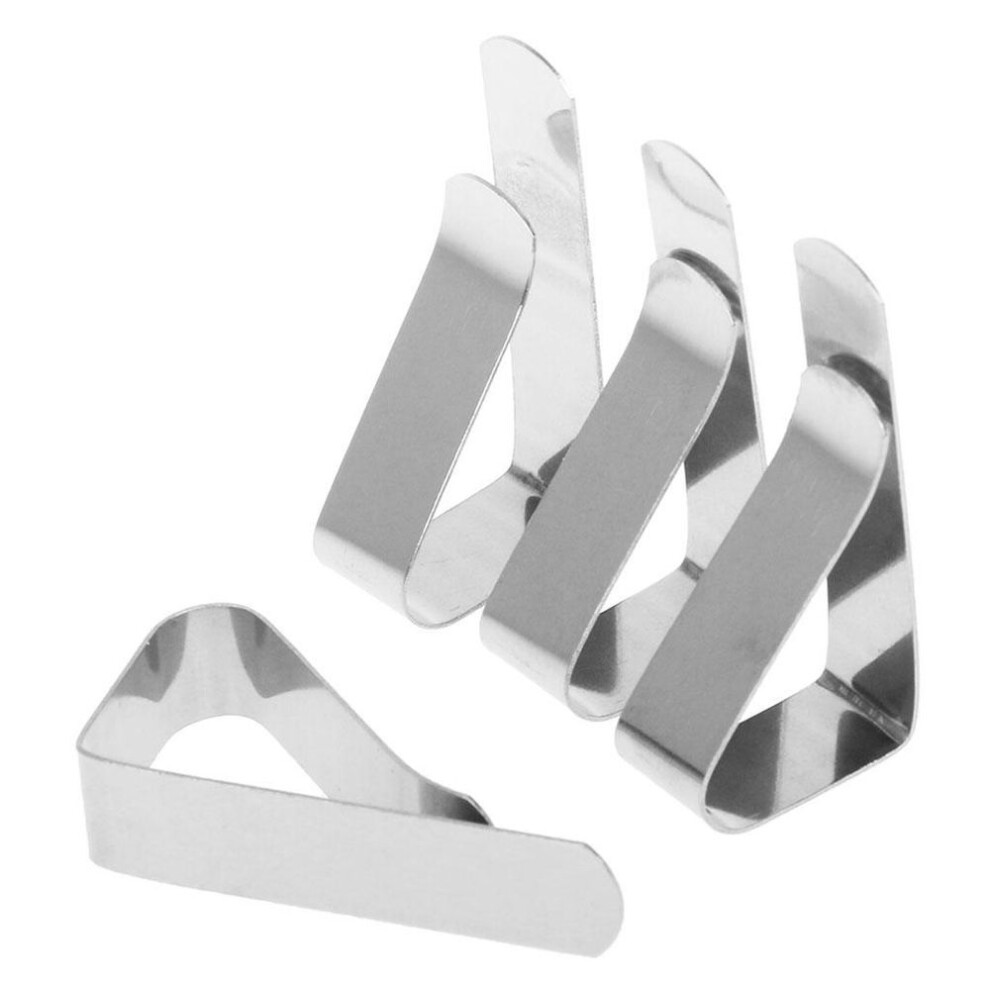 4pcs Table Cloth Tablecloth Clip Clamp Holder For Party Wedding Stainless Steel