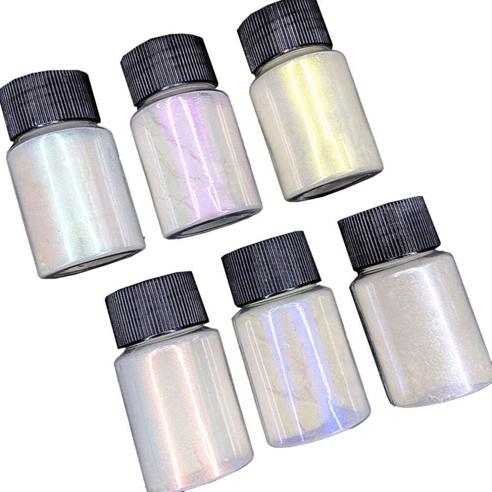 (as the picture) Diy 6box/set Mica Powder Grade Pearlescent Pigment Mica Powder For Epoxy Resin Soap Dye Craft Candle Making 10g/each