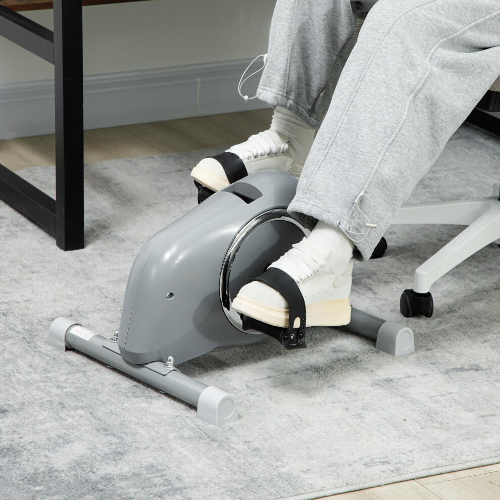 SPORTNOW Pedal Exerciser with Eight-Level Magnetic Resistance, Grey