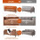 (Brown) YODOLLA 214cm 3 Seater Sofa Sleeper Sofa Loveseat 7