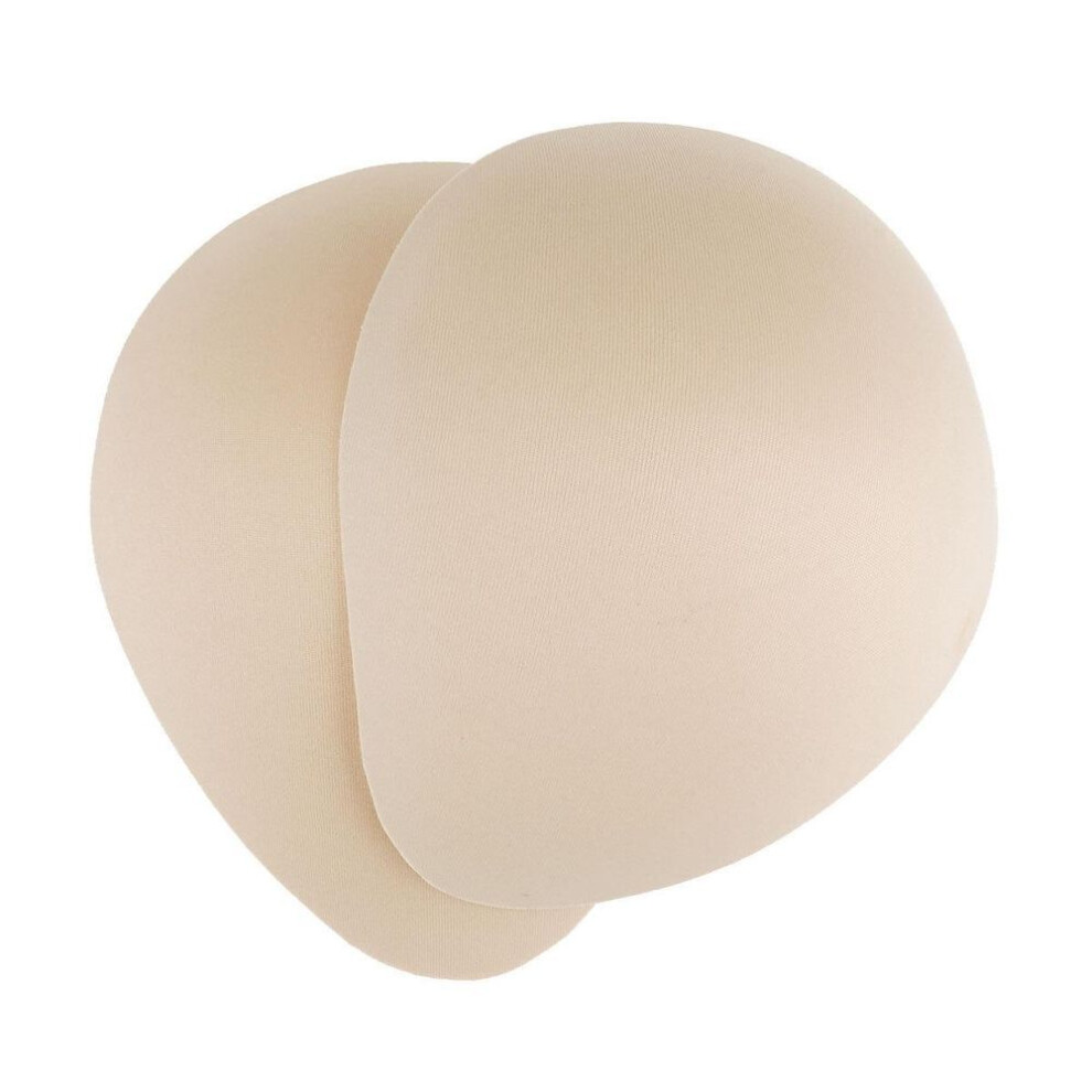 (nude, M) 1 Pair Womens Comfortable Bra Pads Inserts Removable Replacement For Swimsuits Workouts Mastectomy