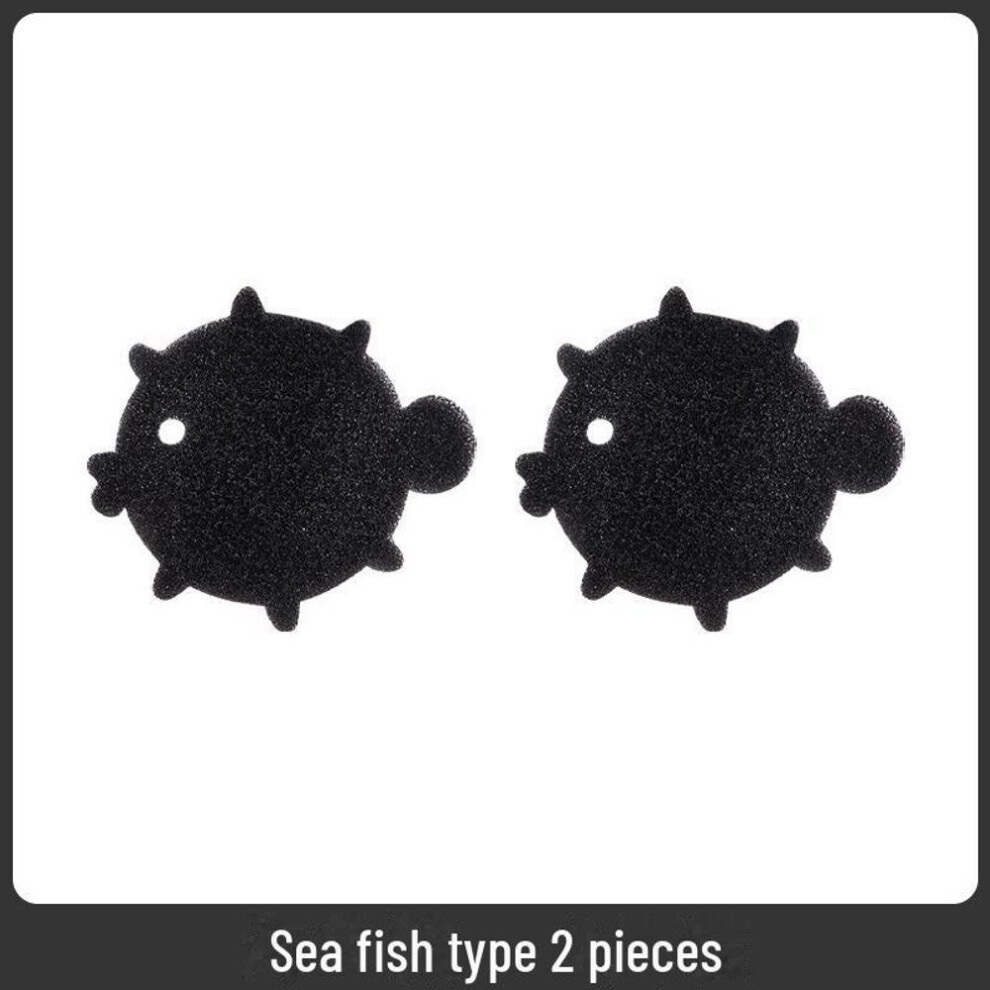 (as the picture, Sea fish type, 2 pieces) "magic Bear Hair Remover Sponge For Bed, Sofa, Pet Clothing & More"