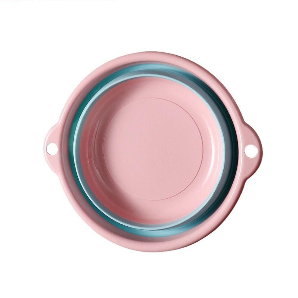 (pink, L) Travel Kitchen Foldable Washbasin Washing Up Bowl Collapsible Wash Basin Portable Basins