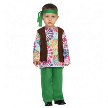 Toddler 1960s Hippie Costume Baby Flower Hippy Festival Carnival Fancy Dress Costume Outfit for Halloween Costume