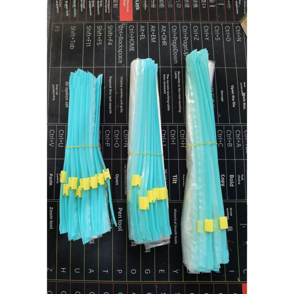 (as the picture, Large 10 + Medium 15 + Small 20 Set) Food-Grade Zipper Slide Lock Storage Bag with Widened Design for Freshness