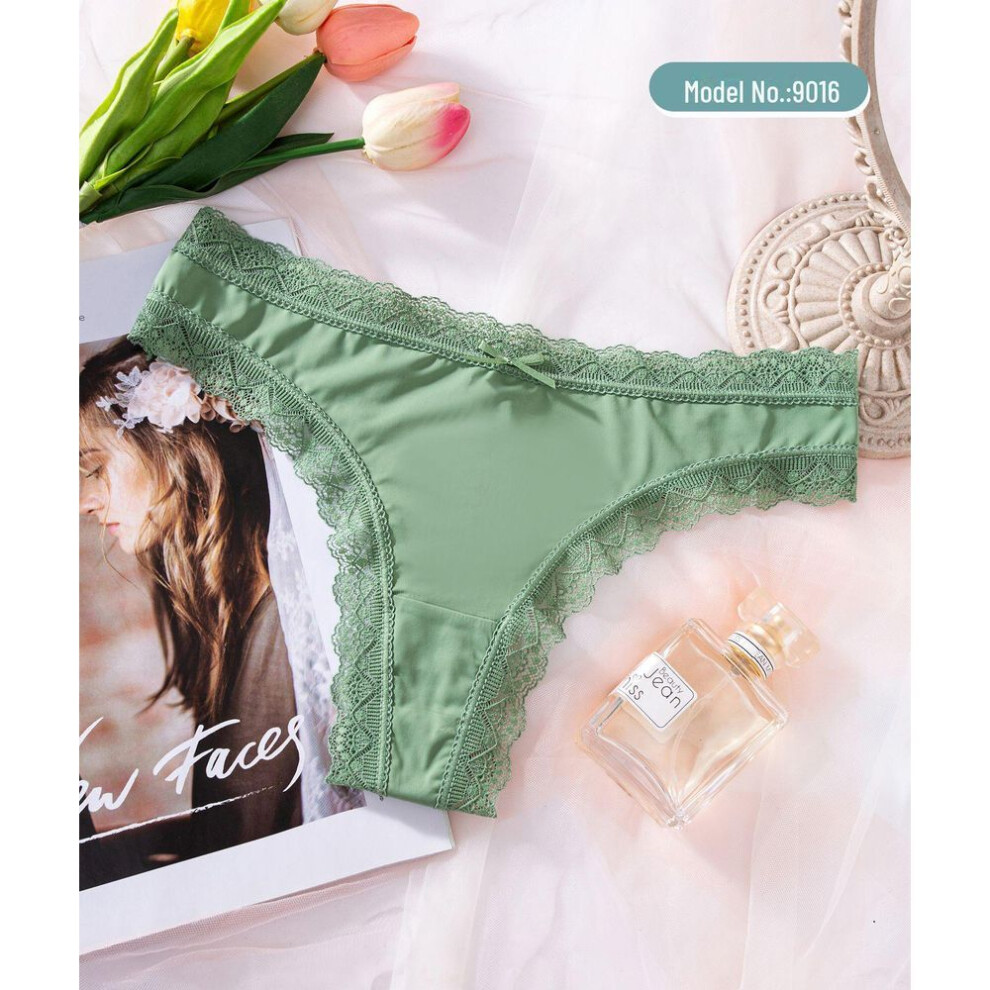 (as the picture, M) "sexy Seamless V-shaped Thong Swim Briefs With Breathable Cotton Crotch For Women"