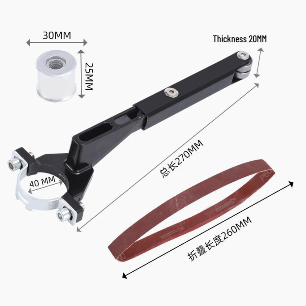 (as the picture, Belt sanding machine) Woodworking Angle Grinder Attachment For Sanding, Grinding, Rust Removal, Polishing, And Sharpening With Sanding Belt Conversion Bracket.