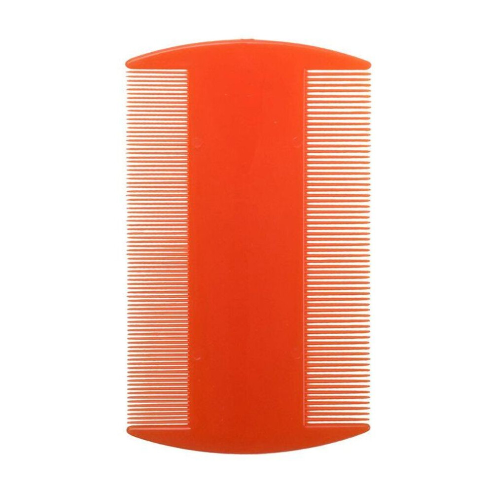 (orange, 8.5cm x 5cm) Durable Double-sided Nit Comb For Children&apos;s Pet Flea And Lice Detection Comb