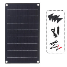 10W Solar Panel Waterproof Car Emergency Charger WIth 4 Protective Corners