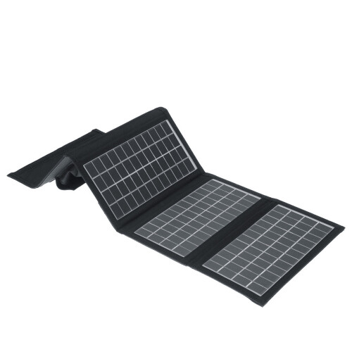 21W PET Foldable Solar Panel Charger Solar Power Bank Backpack Camping Hiking 1