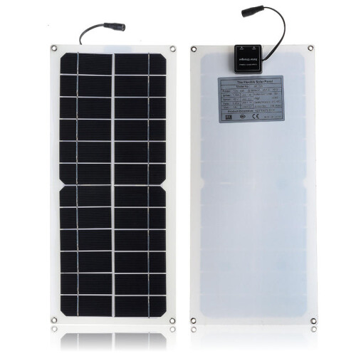 Monocrystalline Silicon Cell Solar Panel Double USB Interface 10W 12V/5V DC Crocodile Solar Panel 2
