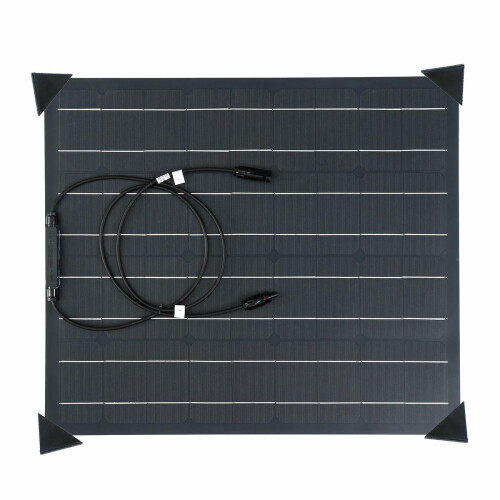 50W Solar Panel Matte Texture Field Vehicles Emergency Charger WIth 4 Protective Corners 1
