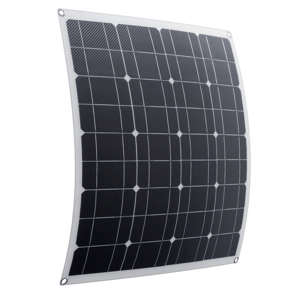 (60W) DC/USB 5V/18-12V 20/40/60W Fiber Solar Panel Kit Monocrystalline Flexible Solar Charger For Car Boat Battery Charger