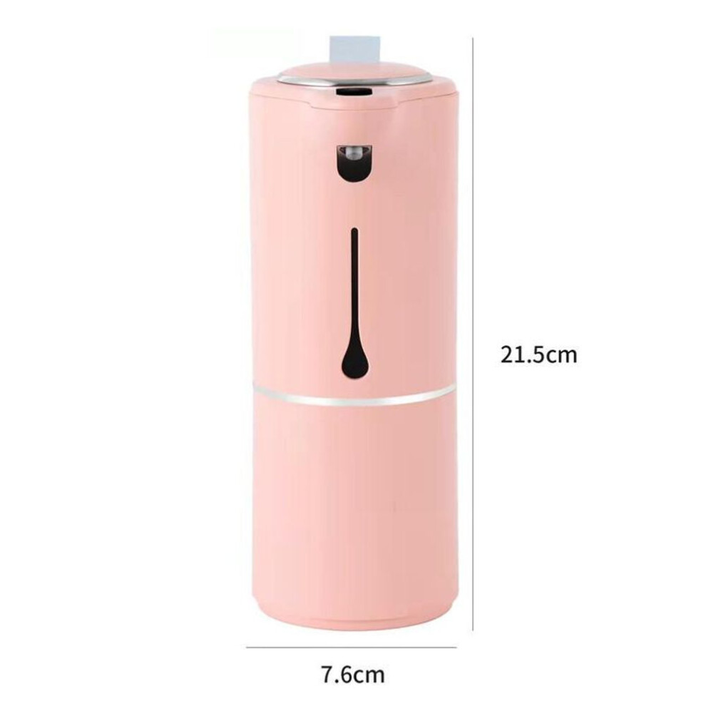 (pink) Automatic Foam Soap Dispensers Smart Hand Washer With Usb Charging Liquid Soap Dispenser Bathroom Accessories