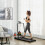 Homcom HOMCOM Foldable Walking Treadmill w/ LED Display, Red 1