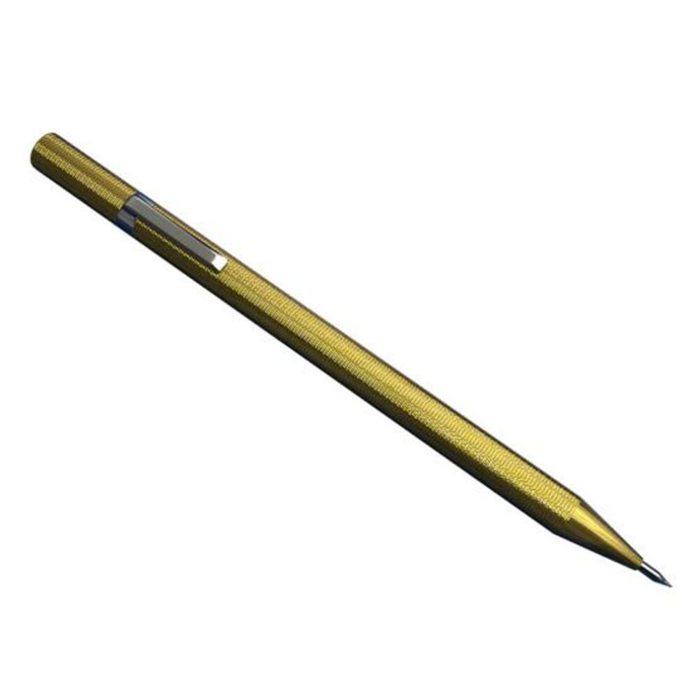 (golden) Tungsten Steel Metal Engraving Pen Compact Great Carbide Scriber Tool Etching