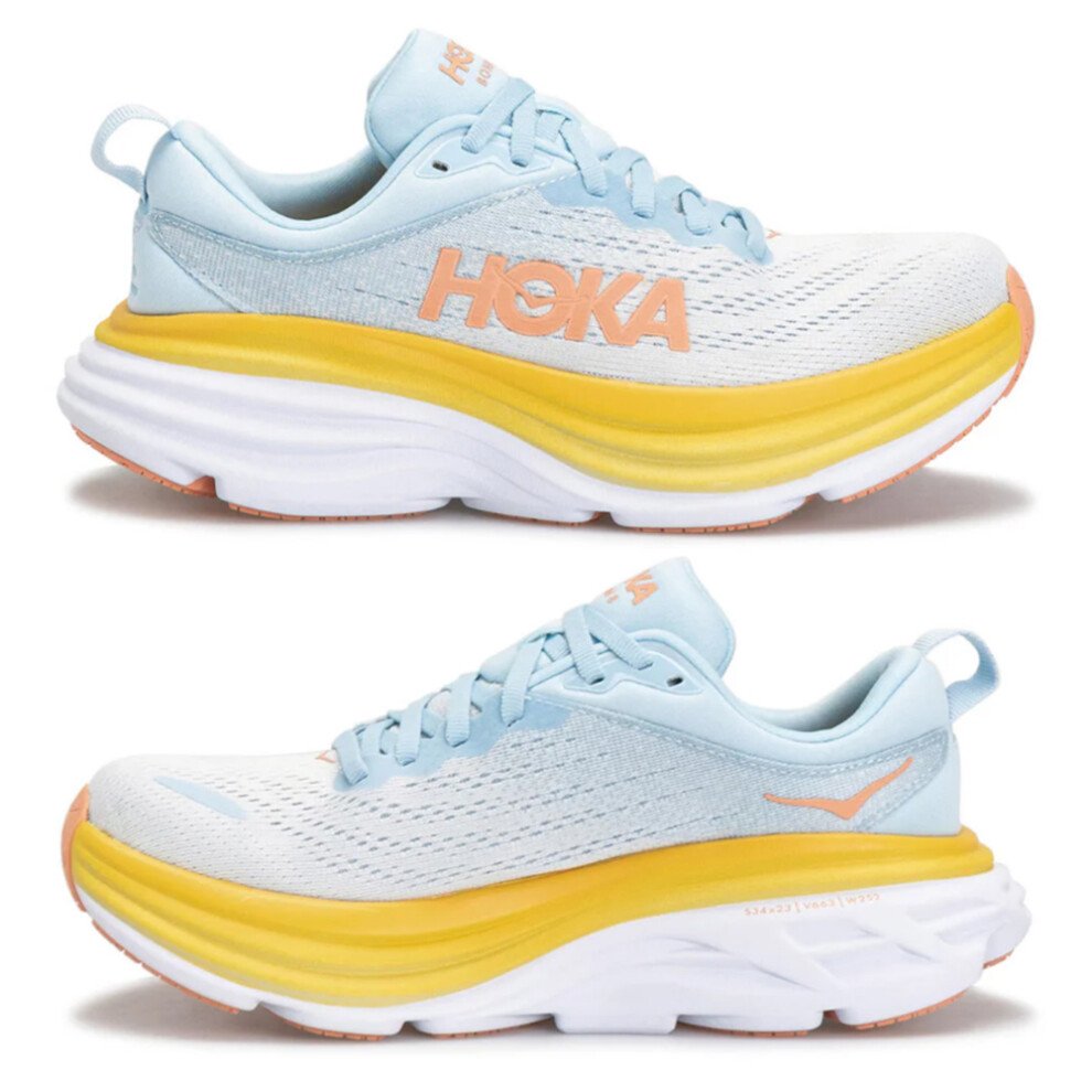 (Sky Blue, UK3.5/EU36.5) HOKA ONE ONE Clifton 8 Womens Lightweight Running Shoes Athletic Trainers Sneakers Sport