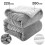 (Double, Silver) Heavy Thick Blanket Bed Throw-Single Double King Size-Warm Fluffy for Extreme Winters 1