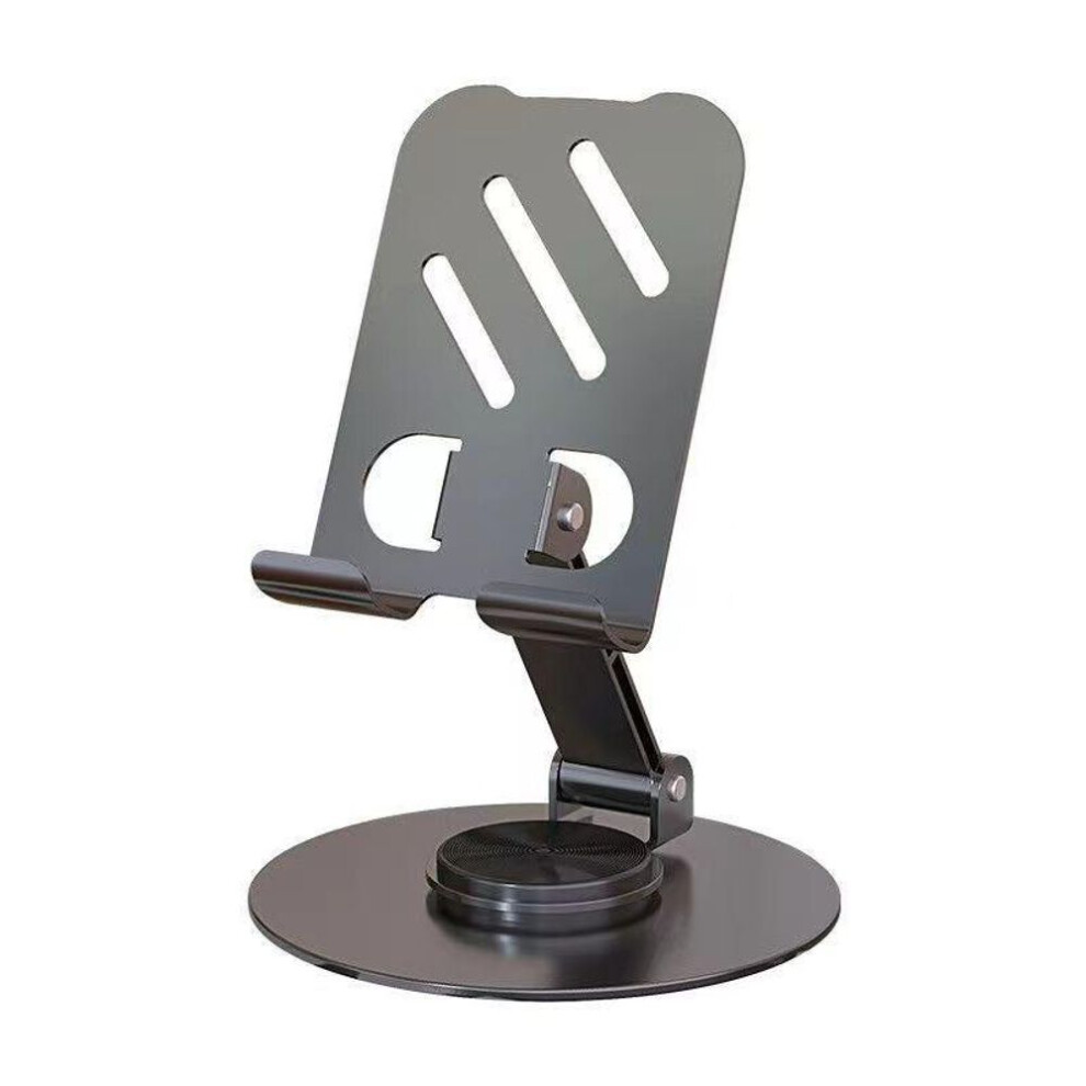 (A2) Metal 360 Rotation Mobile Phone Tablet Holder Anti Slip Foldable Regulate Portable Lazy Desktop Live Mobile Phone Stand Mount