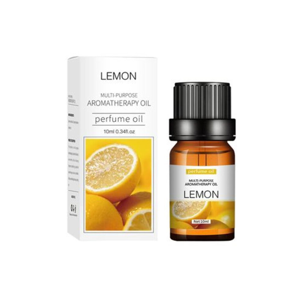 (Lemon) 10ml Essential Oil Dispel Peculiar Smell Leakproof Soap Made Mild Water Soluble Rose Essential Fragrance