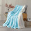 (Double, Light Blue) Heavy Thick Blanket Bed Throw-Single Double King Size-Warm Fluffy for Extreme Winters 3