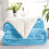 (Double, Light Blue) Heavy Thick Blanket Bed Throw-Single Double King Size-Warm Fluffy for Extreme Winters 1