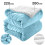 (Double, Light Blue) Heavy Thick Blanket Bed Throw-Single Double King Size-Warm Fluffy for Extreme Winters 4