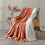 (Double, Rust) Heavy Thick Blanket Bed Throw-Single Double King Size-Warm Fluffy for Extreme Winters 1