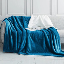(Double, Teal) Heavy Thick Blanket Bed Throw-Single Double King Size-Warm Fluffy for Extreme Winters