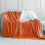(King, Rust) Heavy Thick Blanket Bed Throw-Single Double King Size-Warm Fluffy for Extreme Winters 1