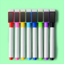 Stylo effaquant à sec à 8 couleurs avec marqueur magnétique, adapté au tableau blanc et au calendrier
