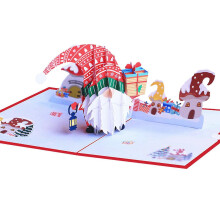 3d Christmas Card Christmas for Pop Up Card Holiday Greeting Card for Xmas Gift