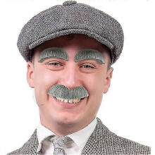 10pcs Eyebrow And Mustache Set, Stick-on Mustache And Eyebrows for Men, Women And Children