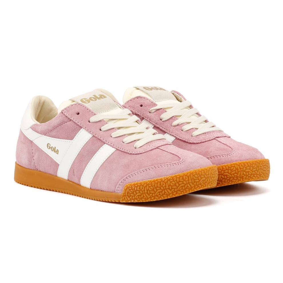 (Pink, 7 (Adults')) Gola Elan Suede Women's Pink/White Trainers