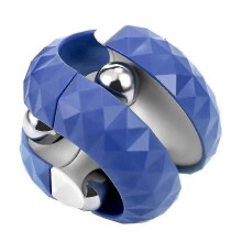 (Blue, One size) Autism Orbit Ball Cube Decompression Toy Adults Kids Anti Stress Sensory Fidget Spinner Toys -NMAOV