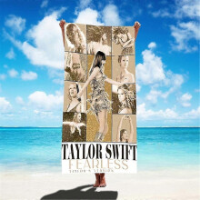 (D, One size) Taylor Swift Printed Beach Bath Towel Large Microfibre Bath Towel Adult Kids Lightweight Holiday Summer Swimming Towels