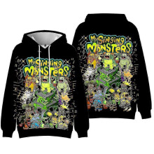 (5-6 Years, E) My Singing Monsters 3d Printed Hoodies Kids Hooded Sweatshirts Long Sleeve Pullover TopsWith Pocket -NMAOV
