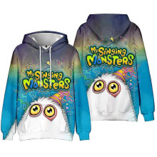 (9-10 Years, A) My Singing Monsters 3d Printed Hoodies Kids Hooded Sweatshirts Long Sleeve Pullover TopsWith Pocket -NMAOV