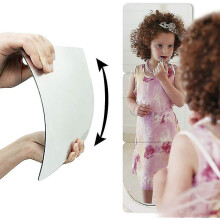 Adhesive Acrylic Mirror,set Of 3 Frameless Self Adhesive Square Mirrors,acrylic Soft Mirror,full Length Mirror,wall Mirror,explosion Proof And Flexibl