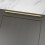 (320mm Handle) Brushed Brass Handle Slim Square Pull 9