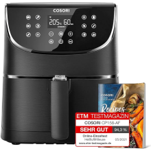 COSORI Air Fryer 5.5L Capacity,Oil Free, Energy and Time Saver with 11 Presets with 100 Recipes Cookbook, Non-Stick, Dishwasher Safe Basket